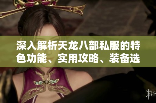 深入解析天龙八部私服的特色功能、实用攻略、装备选择与各大门派详解