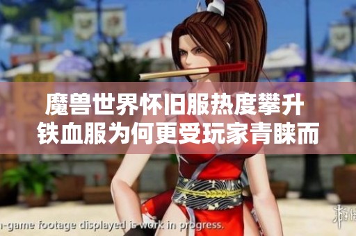 魔兽世界怀旧服热度攀升 铁血服为何更受玩家青睐而非硬核服
