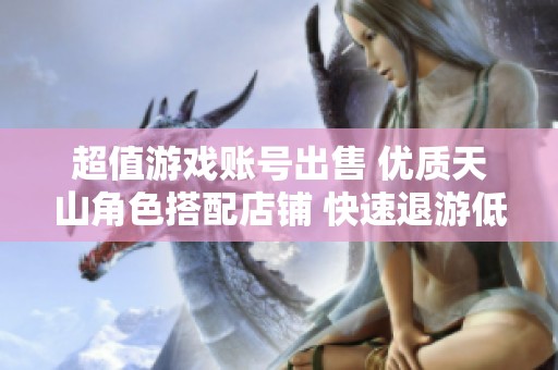 超值游戏账号出售 优质天山角色搭配店铺 快速退游低价甩卖，双排属性满分