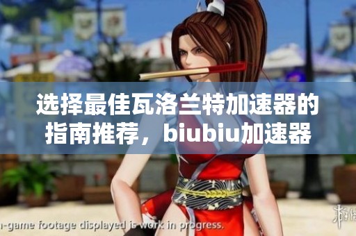 选择最佳瓦洛兰特加速器的指南推荐，biubiu加速器实力分析与比较