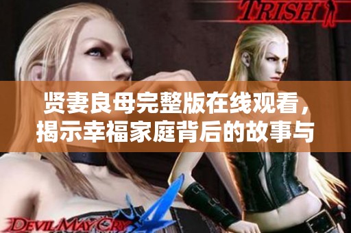 贤妻良母完整版在线观看，揭示幸福家庭背后的故事与秘密