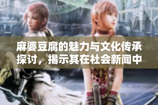 麻婆豆腐的魅力与文化传承探讨，揭示其在社会新闻中的独特地位与影响力