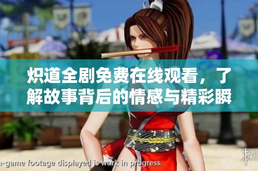 炽道全剧免费在线观看，了解故事背后的情感与精彩瞬间