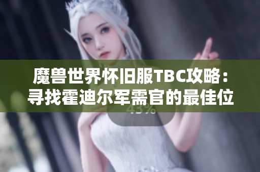 魔兽世界怀旧服TBC攻略：寻找霍迪尔军需官的最佳位置与骑士备战技巧解析