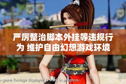 严厉整治脚本外挂等违规行为 维护自由幻想游戏环境的公正性