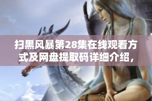 扫黑风暴第28集在线观看方式及网盘提取码详细介绍，助你轻松获取社会新闻内容