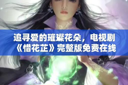 追寻爱的璀璨花朵，电视剧《惜花芷》完整版免费在线观看