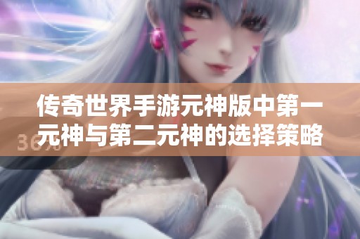传奇世界手游元神版中第一元神与第二元神的选择策略与对比分析