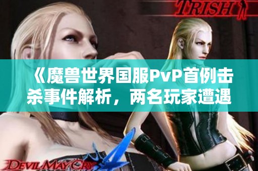 《魔兽世界国服PvP首例击杀事件解析，两名玩家遭遇不公正对待》