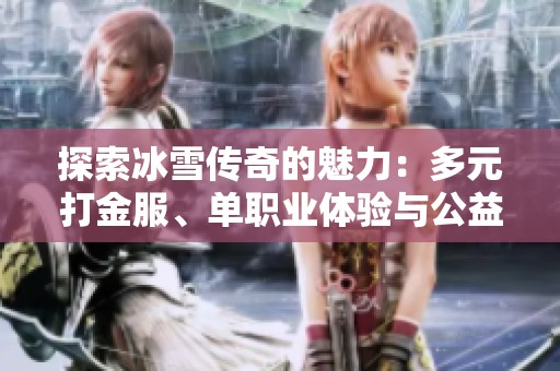 探索冰雪传奇的魅力：多元打金服、单职业体验与公益服全解析