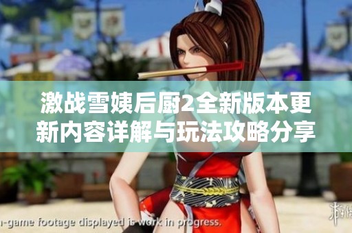 激战雪姨后厨2全新版本更新内容详解与玩法攻略分享