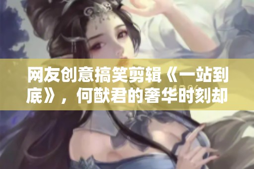网友创意搞笑剪辑《一站到底》，何猷君的奢华时刻却意外遭遇逆袭情况