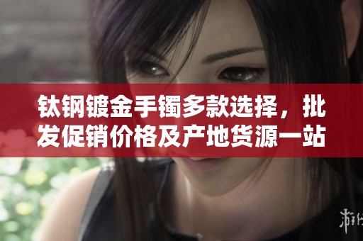 钛钢镀金手镯多款选择，批发促销价格及产地货源一站式采购攻略